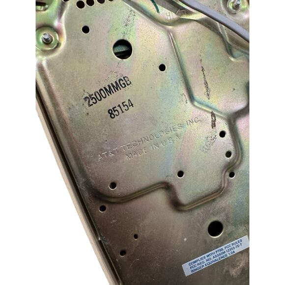 Vintage AT&T Western Electric Cream Corded Cradle Touch Phone Made in USA - Picture 8 of 8